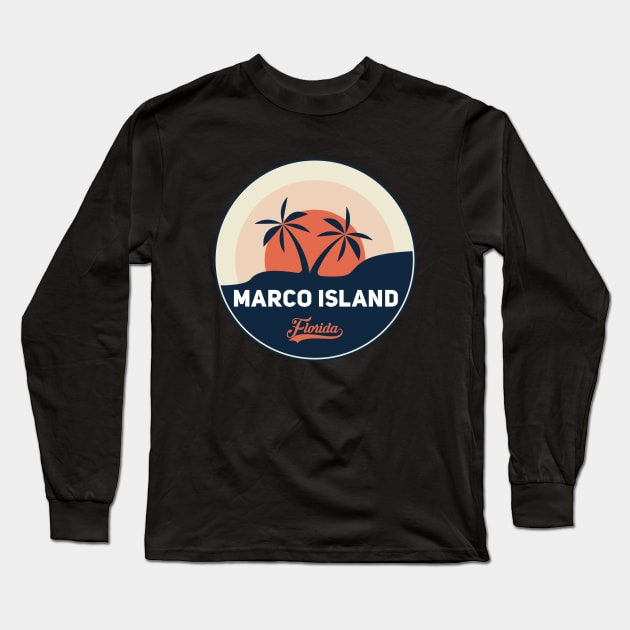 Marco Island Florida Long Sleeve T-Shirt by Mark Studio